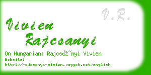 vivien rajcsanyi business card